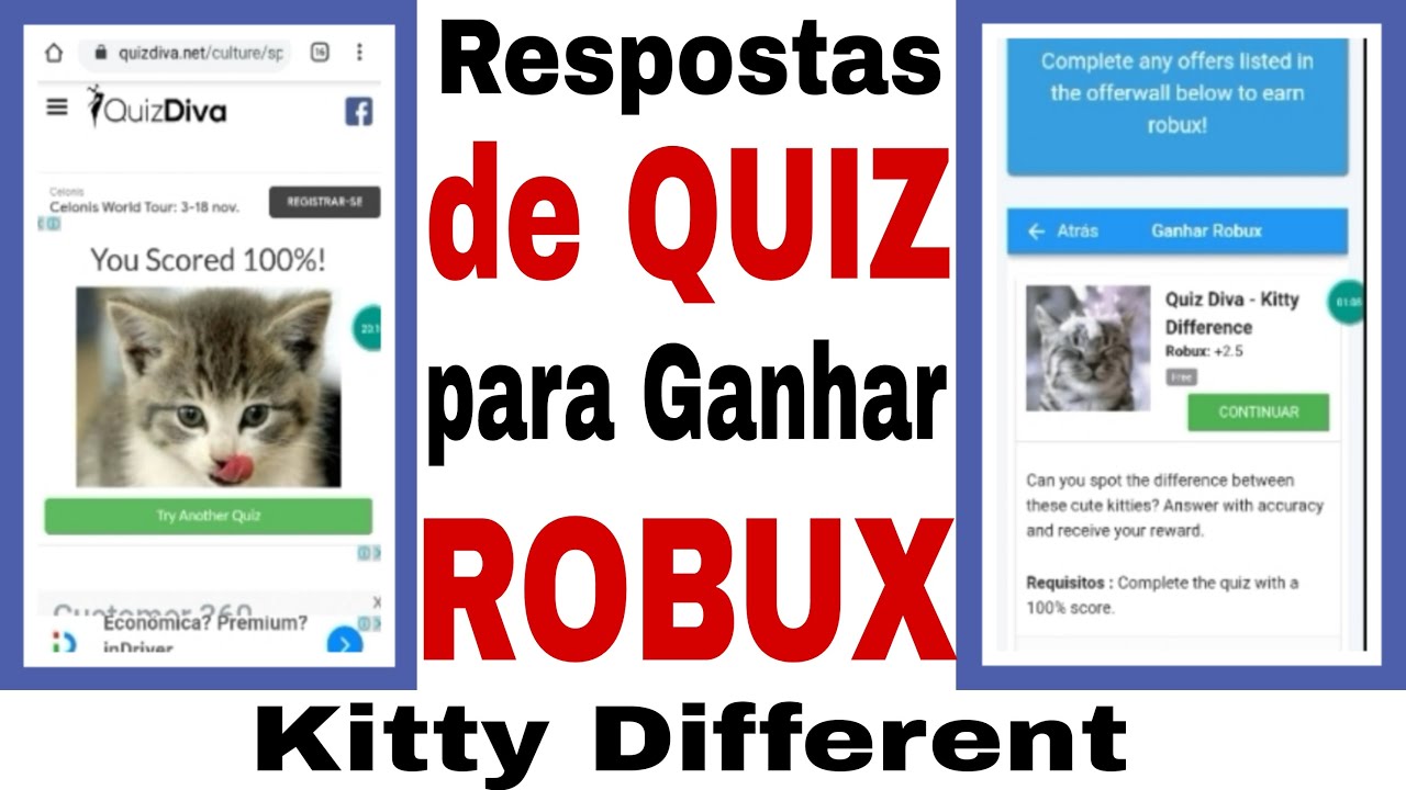 Roblox-- Respostas de Quiz Diva para Ganhar Robux !!!! Quiz do