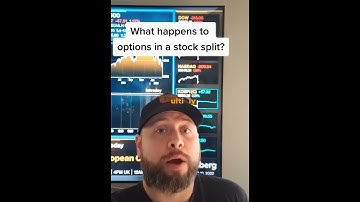 What happens to options in stock splits? #optionstrading #shorts