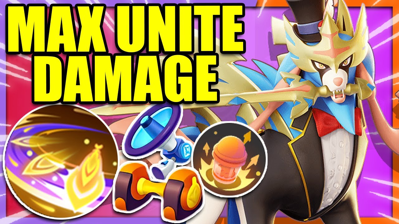 I Maxed out my UNITE MOVE Damage on ZACIAN | Pokemon Unite