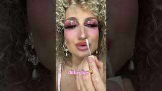 Glitter lip kit from Sheglam ✨ makeup beauty makeuptutorial sheglam sheinhaul shorts