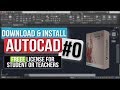 How To Install AutoCAD | Download Latest Version | Student Version
