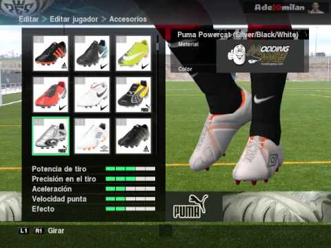 Este es el nuevo boot pack para PES 2010 con las botas mas nuevas de Nike, Adidas, Puma, Umbro y mÃ¡s Link : www.mediafire.com Credits : Dante ADE10MILAN