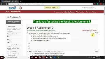 Answers of nptel  Software Testing Unit 5 - Week 3 Assignment 3