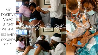 My POSITIVE VBAC With A &quot;Big Baby&quot; &amp; No Epidural| Birth Story