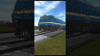 Rail Road Crossing | WAG-7 with ICF Coach | Indian Train Crossing 3D #shorts screenshot 4