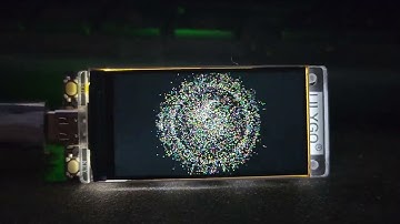 7000 non normalized particles on the esp32-s3 t-display from lilygo