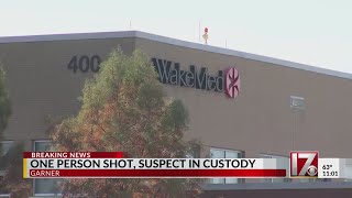 At least one shot at WakeMed Garner, suspect in custody