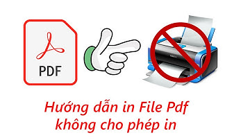 Hướng dẫn in tập tin pdf không cho phép in