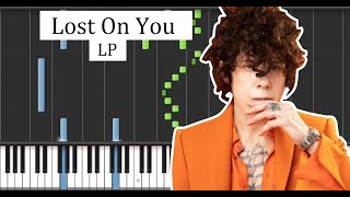 Lost On You - LP PIANO TUTORIAL MIDI