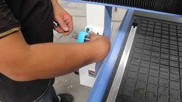 cnc router machine with manual tool changer show