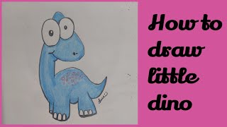 How to draw cartoon character very easy/ pencil drawing/step by step drawing/tayo dino adventure