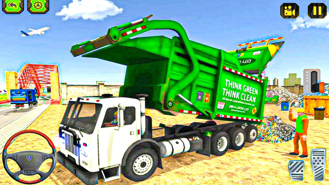 Trash Dump Truck Driver 2021 - Realistic City Garbage Transport Simulator - Android Gameplay