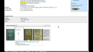 ERAU Hunt Library Virtual Shelf Browser