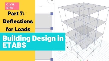 Building Design in ETABS: Analysis Results, Deflection Due to Loads | Part 7