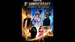 Free Fire 9th Anniversary theme skins Review - OB54 Update FF 9th Anniversary event