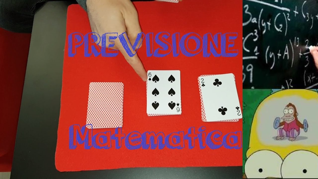 MAGIA Previsione matematica Tutorial trucco di magia con le carte YouTube