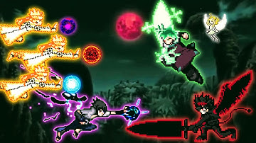 OMG | Naruto OP (All Form) & Sasuke OP VS Yuno Royal knight V2 OP & Asta UM V1 in Jump Force Mugen