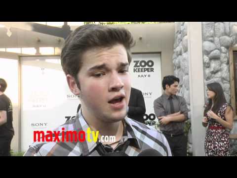 Nathan Kress from iCarly Interview at ZOOKEEPER Wo...