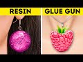 GLUE GUN VS. EPOXY RESIN || Fantastic DIY Jewelry, Cute Mini Crafts And Stylish Accessories