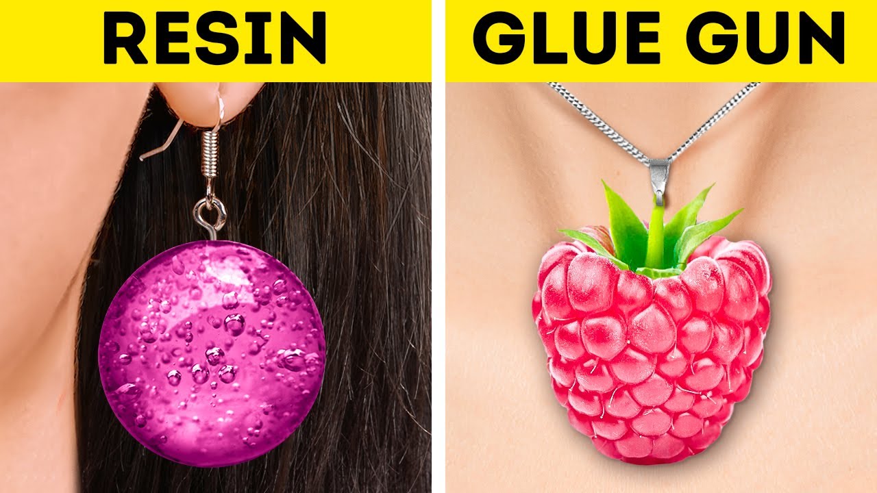 GLUE GUN VS. EPOXY RESIN || Fantastic DIY Jewelry, Cute Mini Crafts And Stylish Accessories