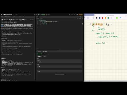 Leetcode 26. Remove Duplicates from Sorted Array (Java)