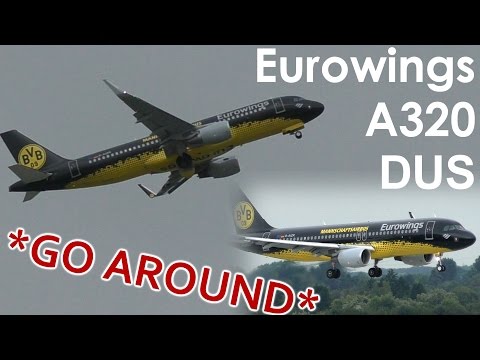 *GO AROUND* Eurowings A320 Special Livery Go Around!!!