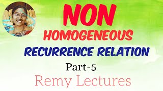 Non Homogeneous Recurrence Relation Part-5 | Discrete Mathematics