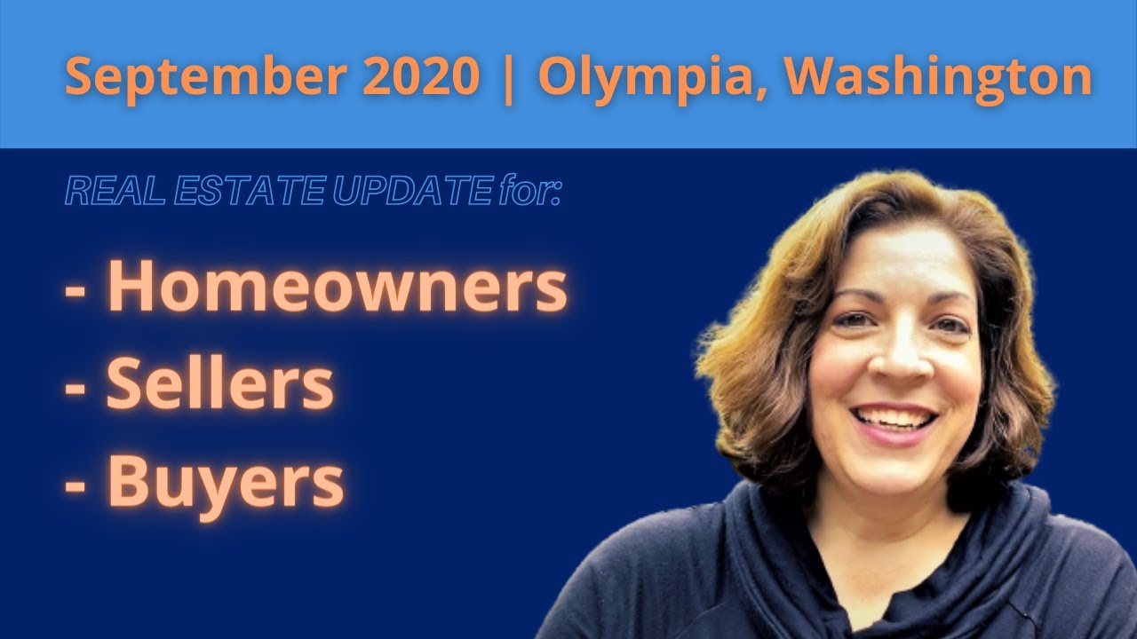 Olympia WA Real Estate Market Update September 2020 YouTube