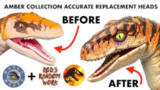 HOW THE LOST WORLD RAPTORS SHOULD REALLY LOOK LIKE - Fixing Mattel Jurassic World Amber Collection.