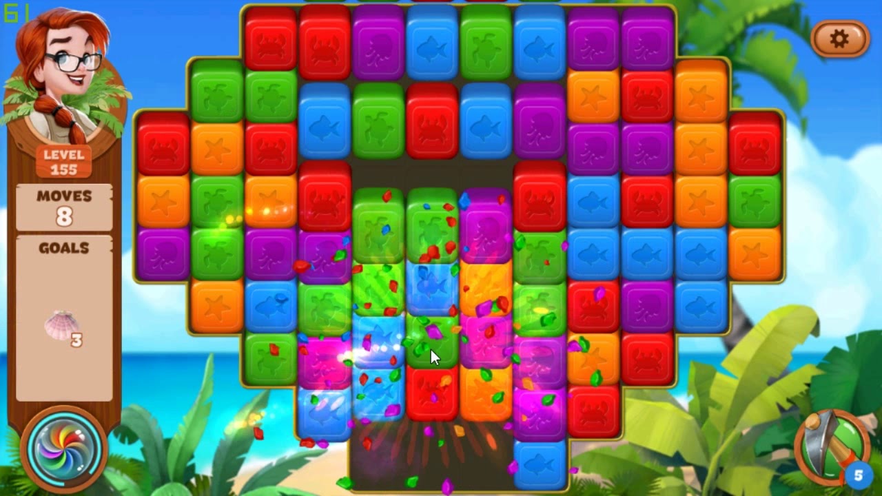 Lost Island Blast Adventure level 155