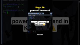 poweroff Command Kali Linux #linuxcommands #tekbichar