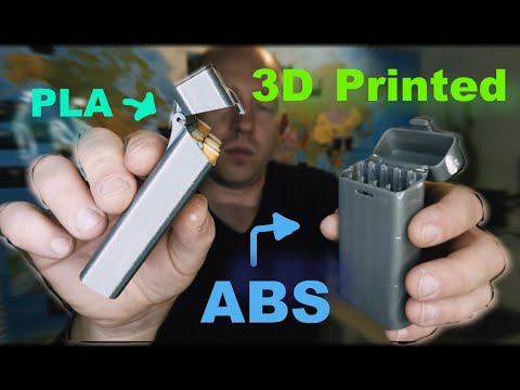 3d printed cigarette 3D Printed cigarette case ABS (plus vaporizing with acetone)