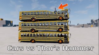 Cars vs Thor's Hammer | BeamNG.drive