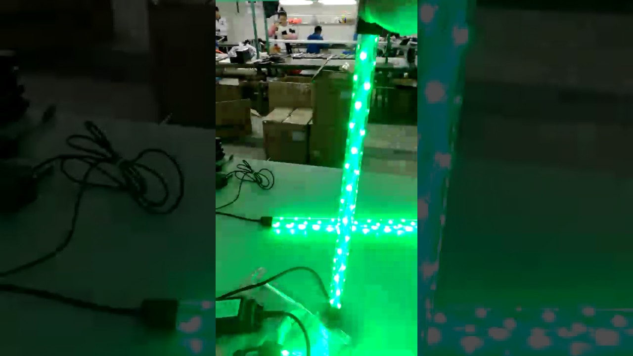 New garden fence lighting - YouTube