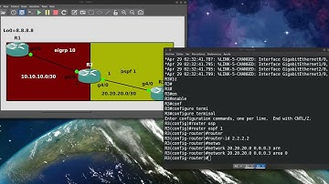 Redistribución de rutas EIGRP y OSPF en IPv4