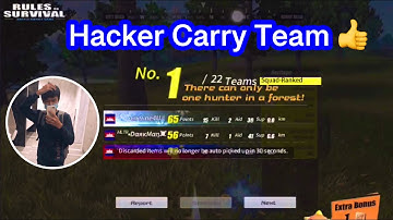 Hacker Carry Team | Rules of Survival | Streamer KH