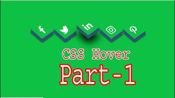 Part 1 CSS Hover Effect of Social Icon Video