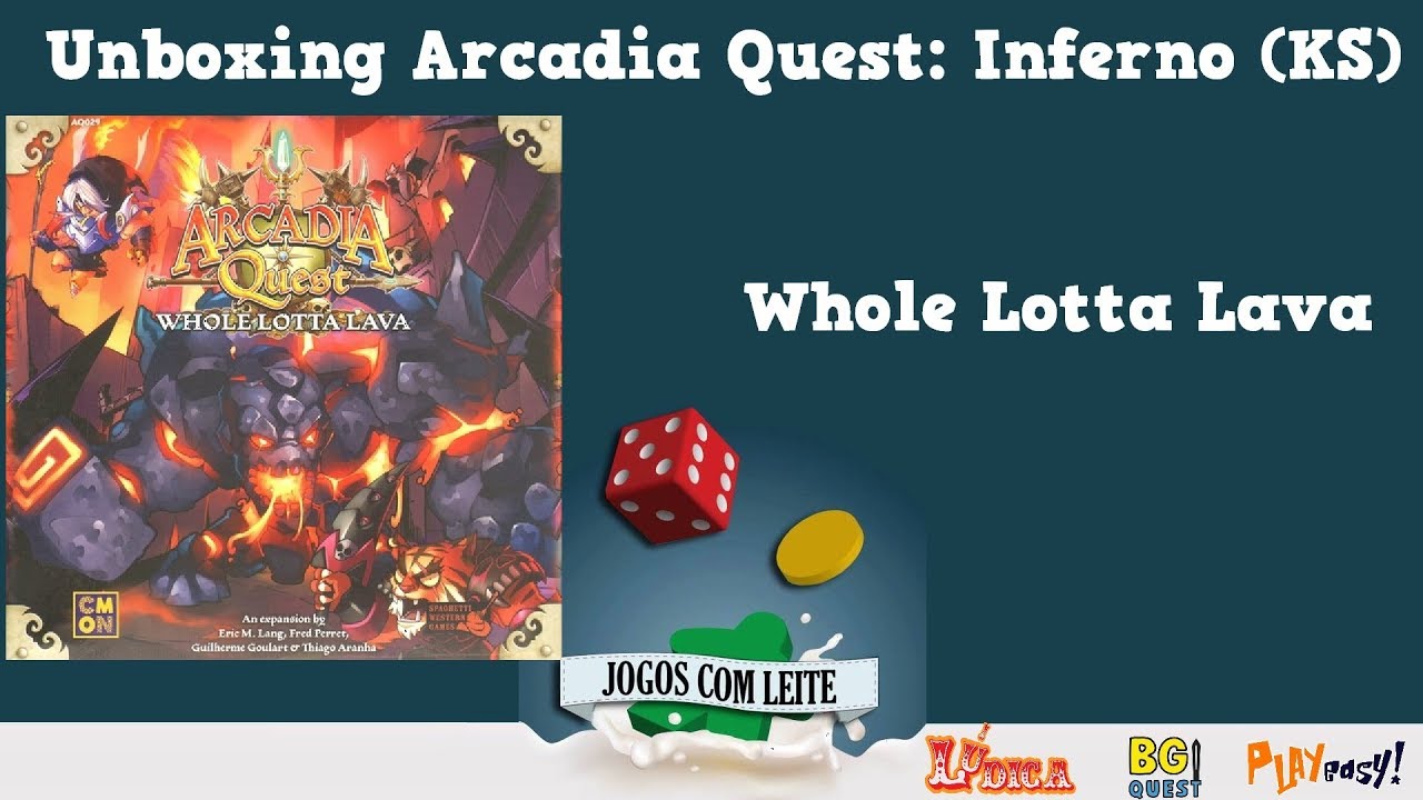 Poison Dragon and Whole Lotta Lava Kickstarter Exclusives Arcadia Quest Inferno