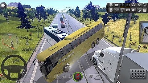 Bus Simulator : Ultimate | Accident 😨 🚑 | Scania Bus 🚍 | Mobile Gameplay | Drive with Hunter 