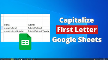 Hoe je de eerste letter in Google Sheets met een hoofdletter schrijft