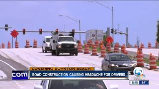 Road construction causing headache for drivers