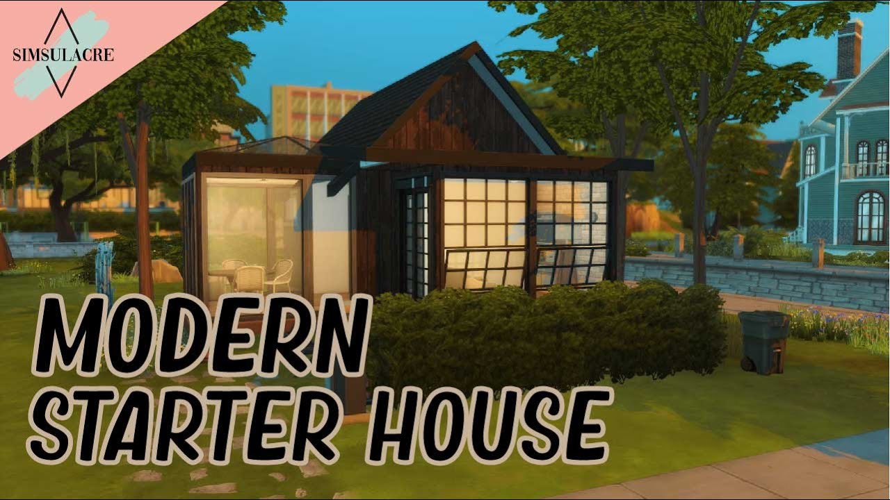 Modern Starter House - MURAH Dibawah 20.000 Simoleons! (NO CC) | The Sims 4 Indonesia