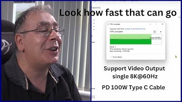 E-marker chipset PD 100W Type C Cable USB 4 0 Review and speed test