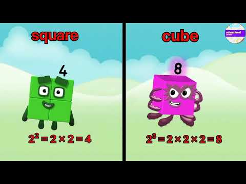 Learn square and cube  on ‎@Educationalcorner110