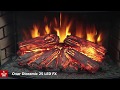 Электрический очаг Dioramic 25 LED FX - Обзор пламени