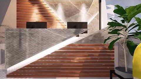 Vibrant Themed Office Reception Space 3D Walkthrough