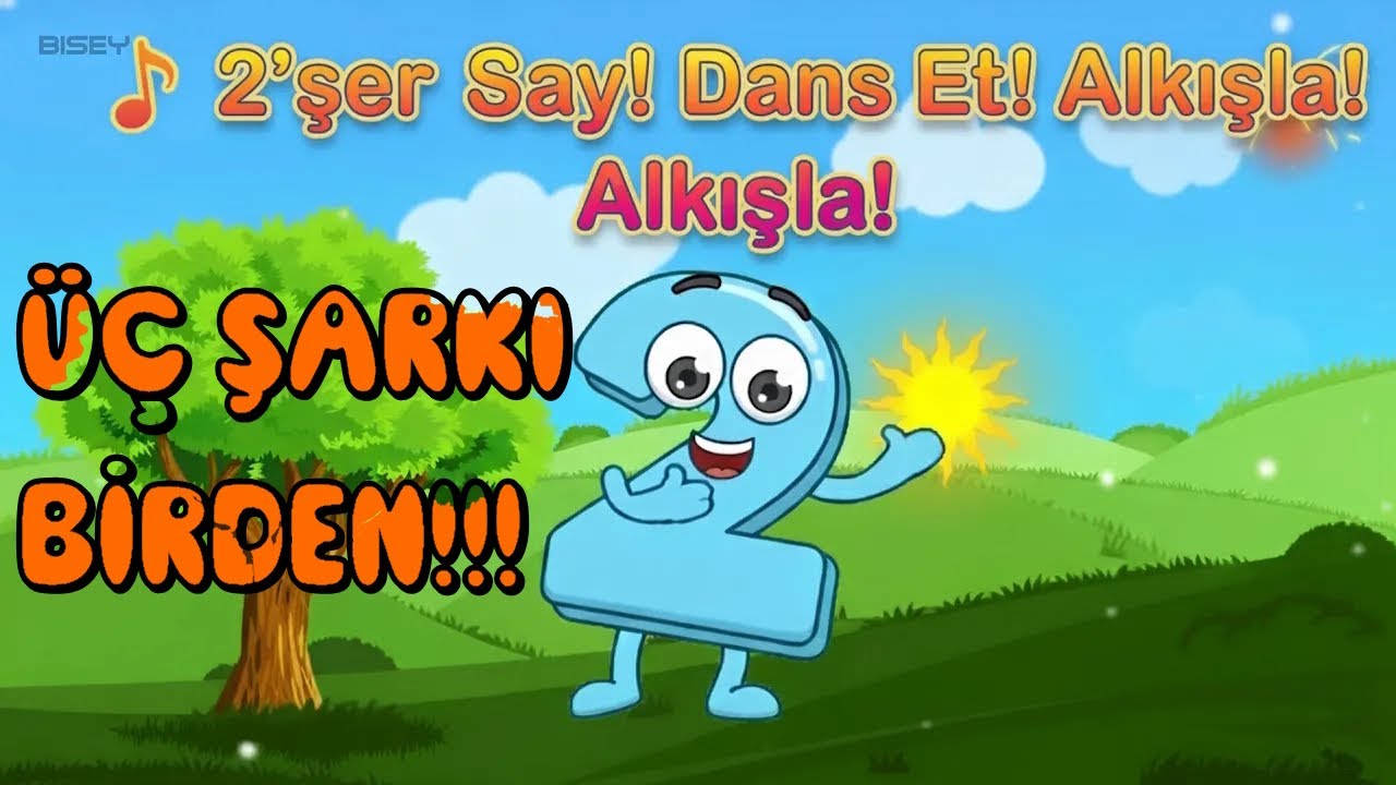 2şer 20ye Kadar Sayalım! ÜÇ ŞARKI BİRDEN🎶Dans Eden Çocuklarla Eğlenceli Sayma Şarkısı | Okul Öncesi