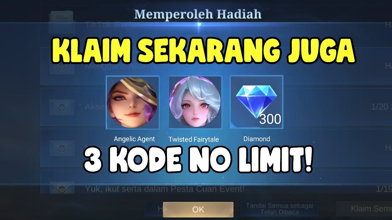 SKIN GRATIS DARI 3 KODE REDEEM MOBILE LEGENDS TERBARU MEI 2026 - KODE ...