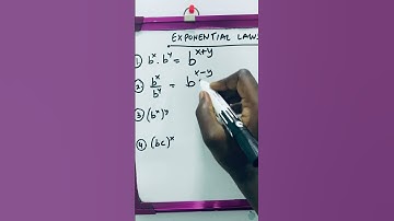 Exponential Laws in 31seconds😊. #exponents #exponential #exponent #index #indices #powers