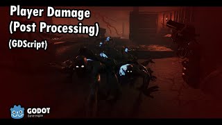 Player Damage Overlays and Health Systems - FPS Horror Project (GDScript) | 18
